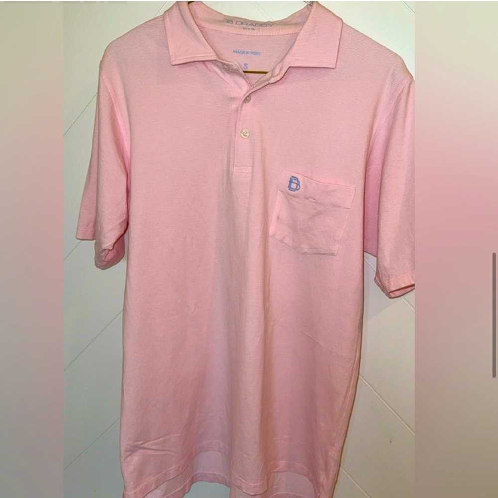 B Draddy Sport light pink polo shirt golf club Nevada Tour small pristine